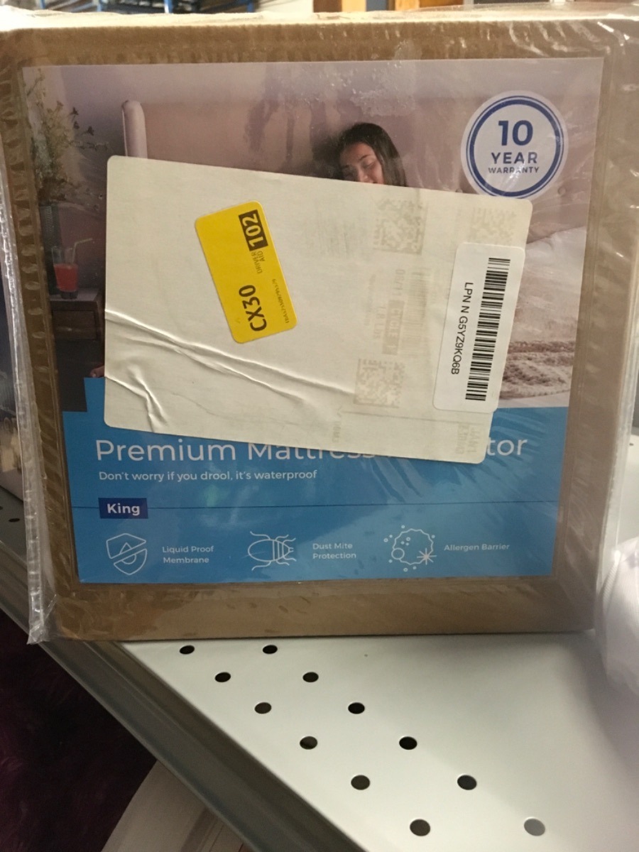 Linenspa LS0PKKMP Premium Mattress Protector, Vinyl Free – King