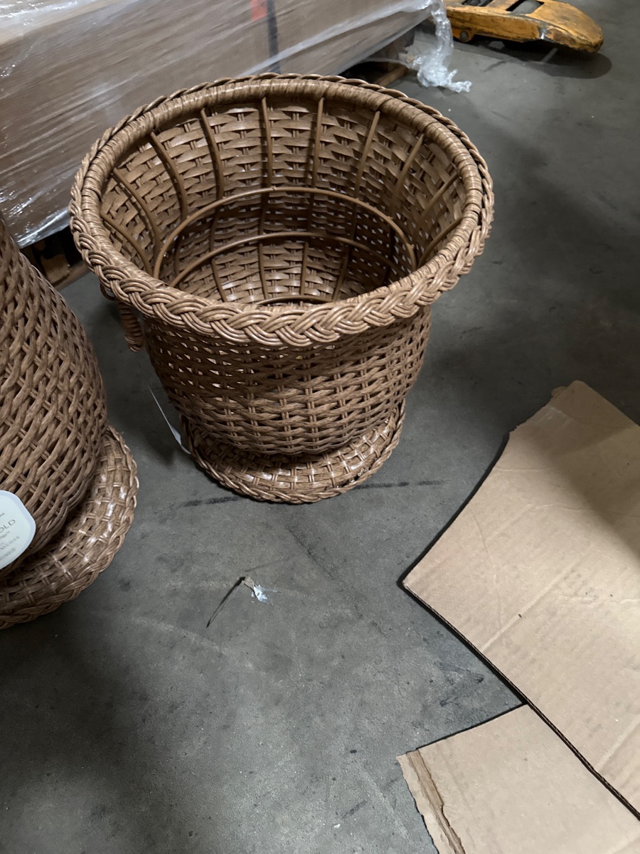 14"x16" Resin Wicker Outdoor Planter