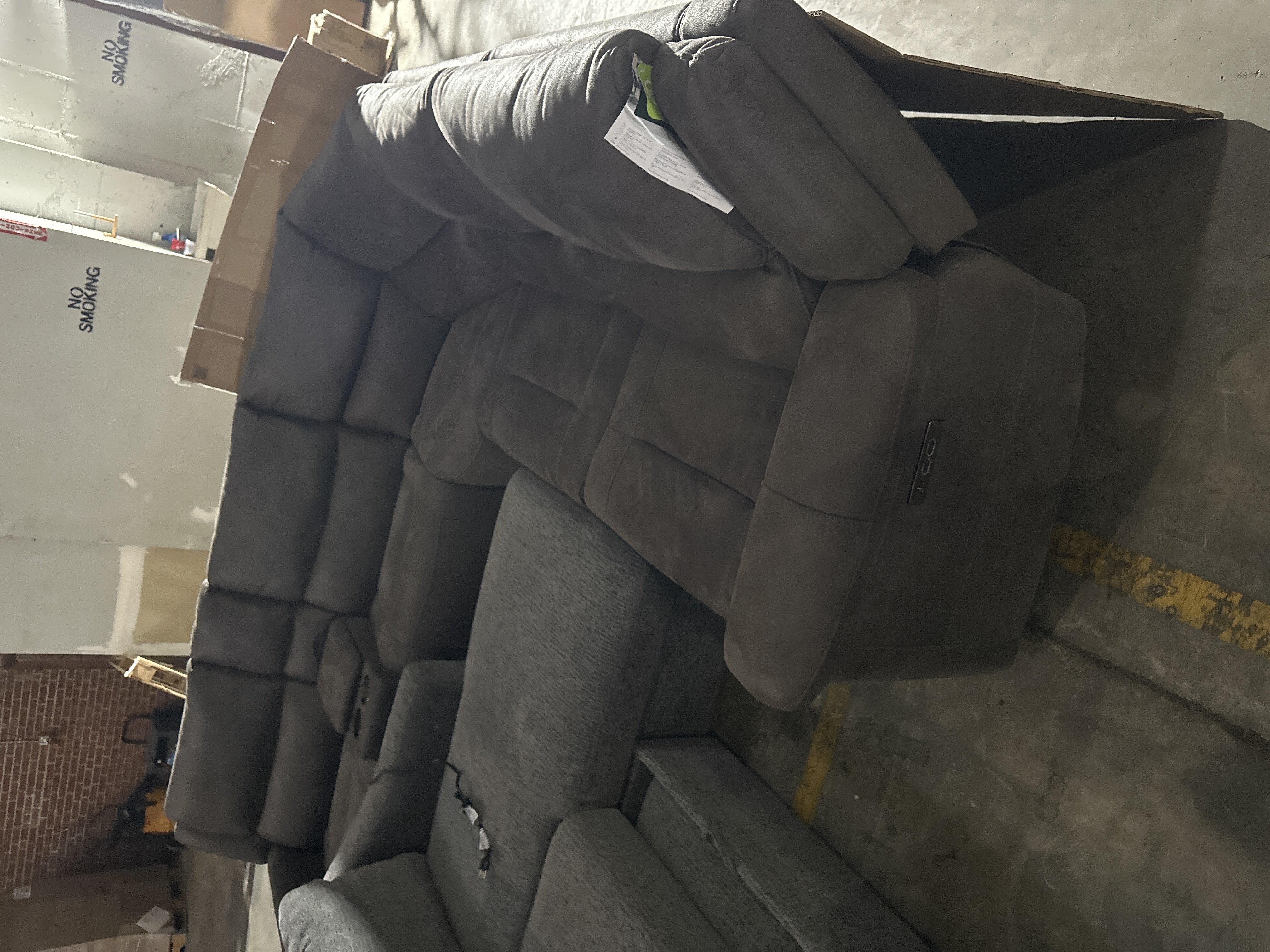 Carlin Fabric Power Reclining Sectional with Power Headrests