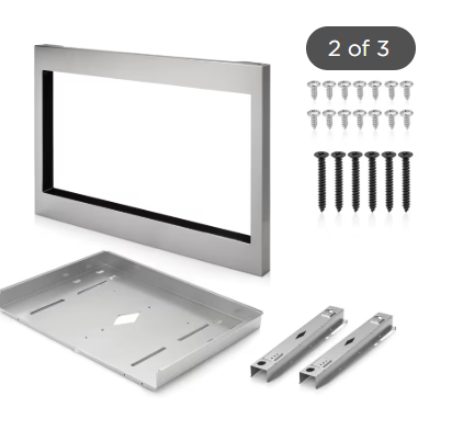 Frigidaire Gallery 27" Microwave Trim Kit, Stainless Steel – GMTK2768AF