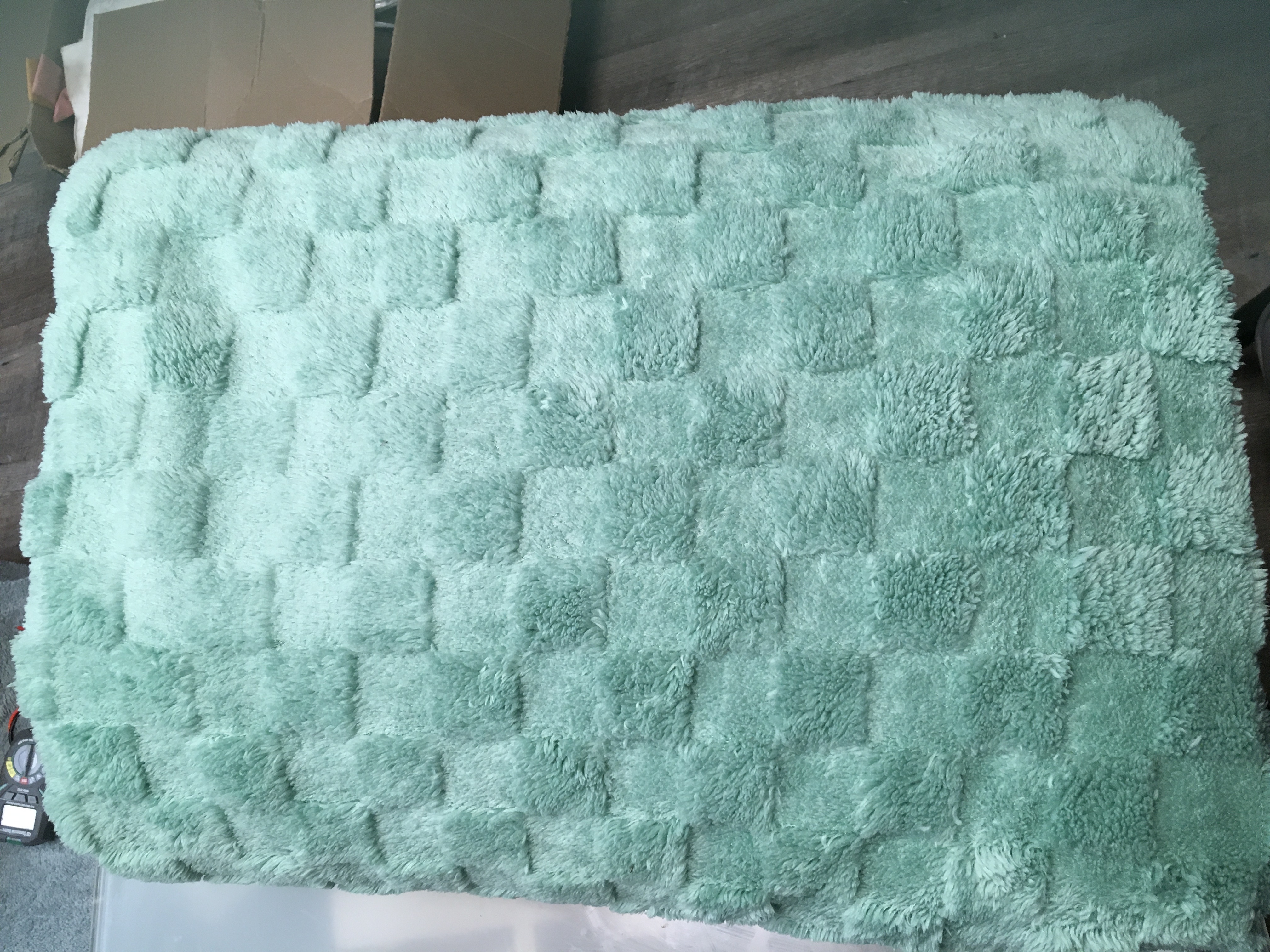 Room Essentials Checkered Jacquard Plush Blanket