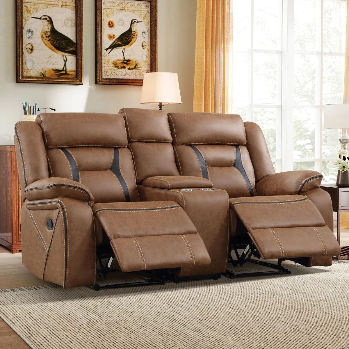 Chelliah 39.4" Wide Modern and Overstuffed Faux Leather Manual Wall Standard Recliner By Latitude Run