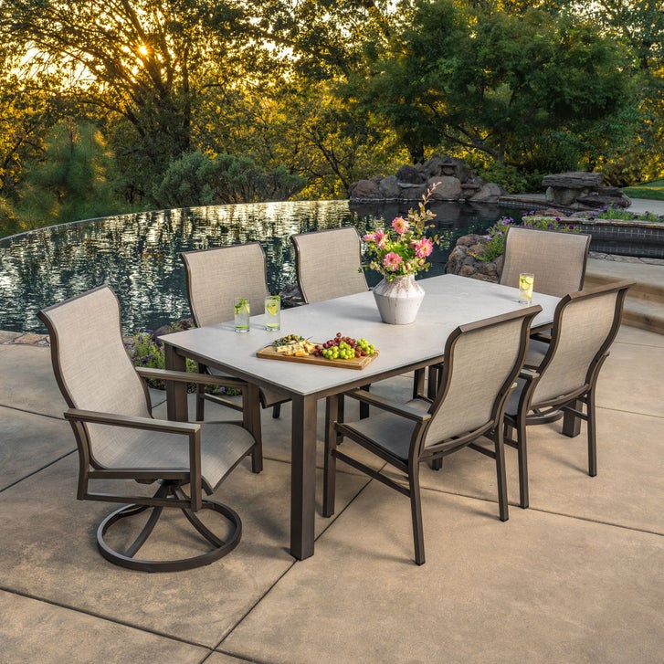 SunVilla Kingston 7-Piece Sling Dining Set