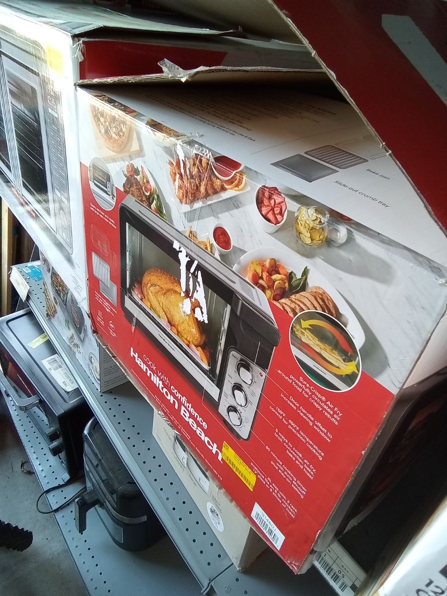 Hamilton Beach 6-Slice Black Stainless Steel Toaster Oven