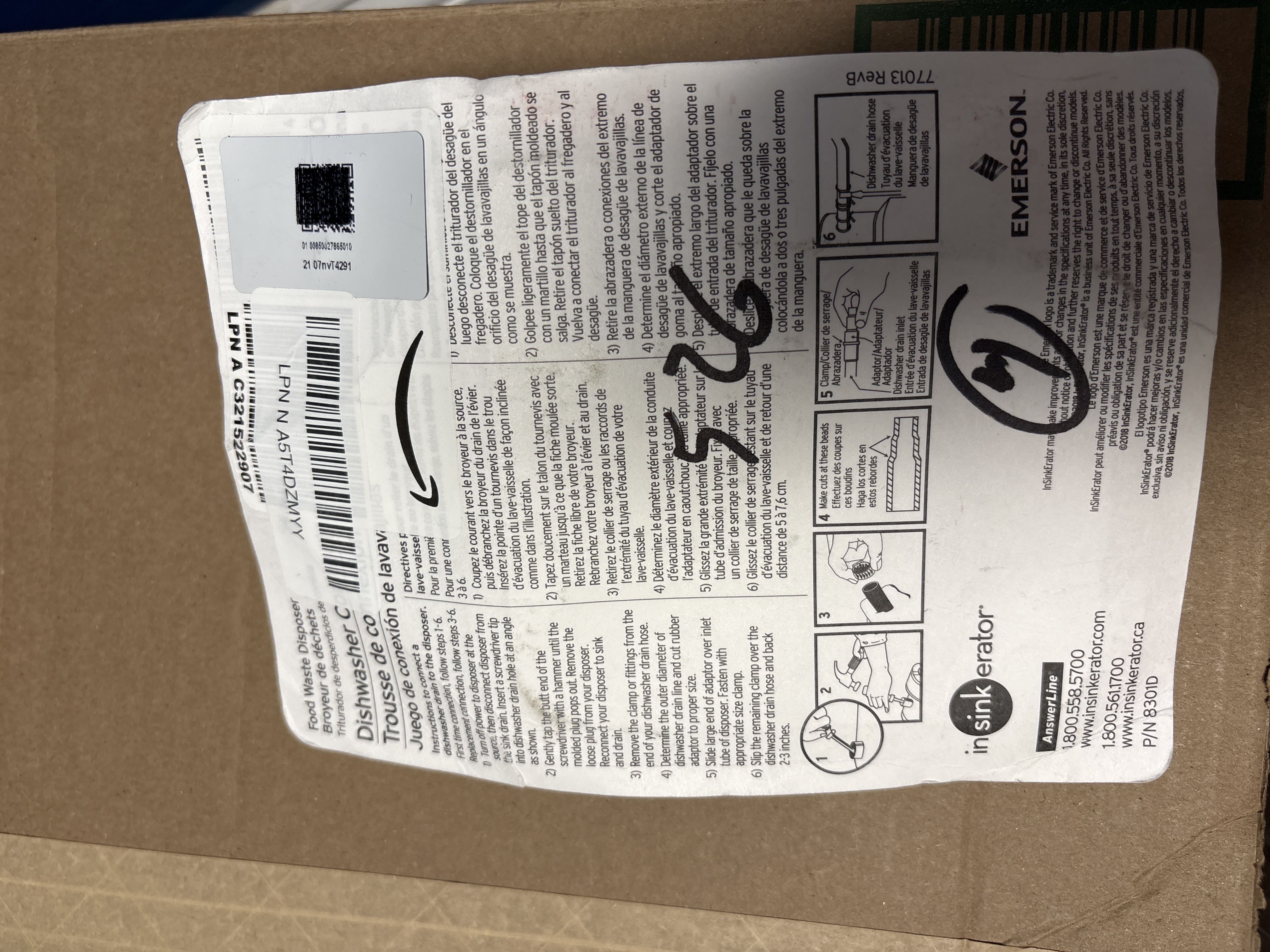 InSinkErator Dishwasher Connector Kit