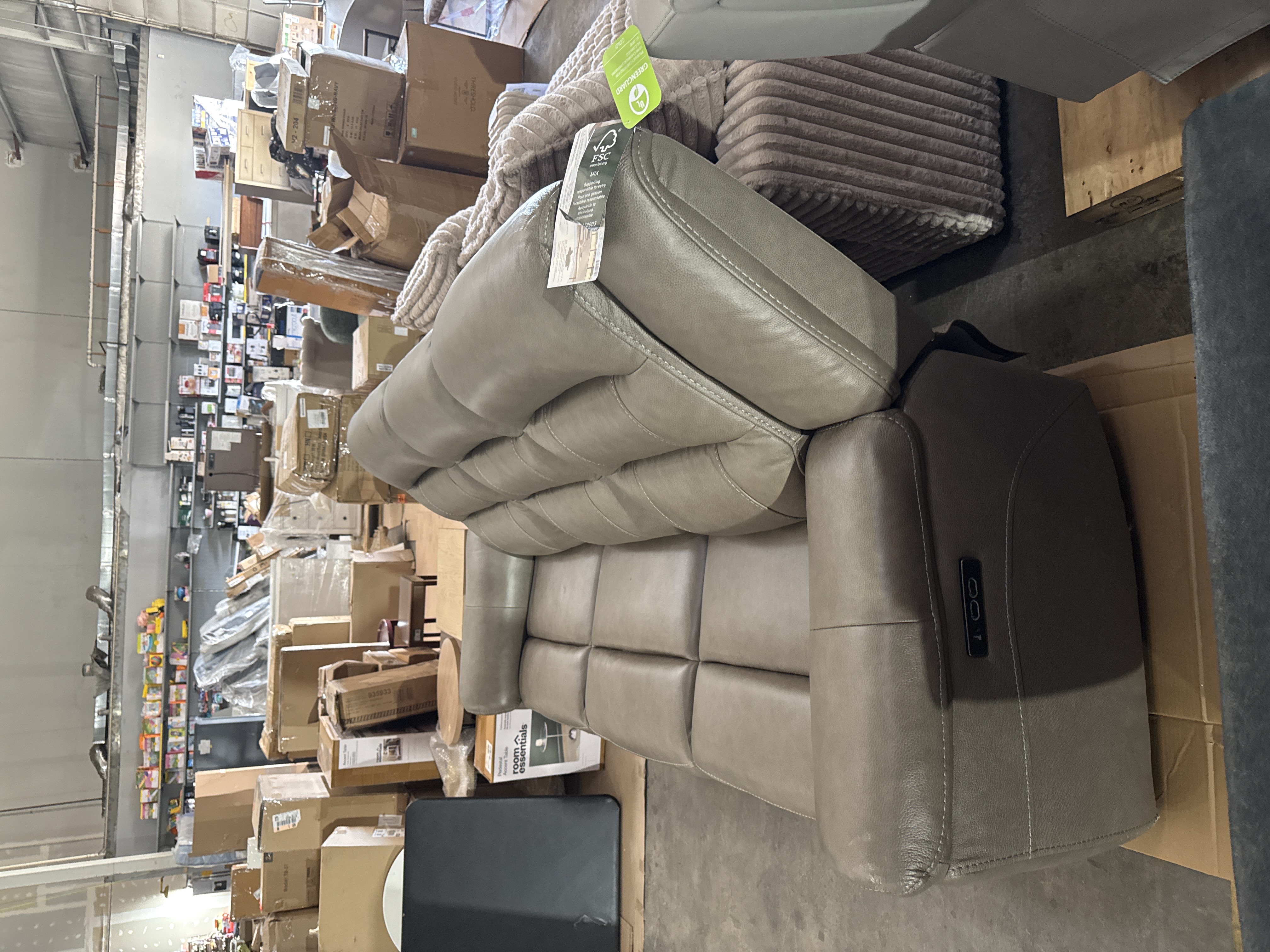 Mason Leather Power Reclining Sofa with Power Headrests