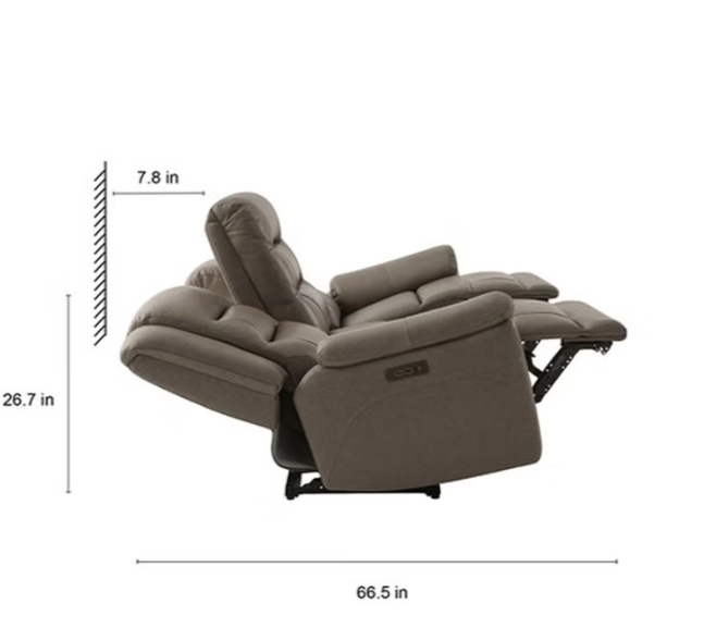 Mason Leather Power Reclining Sofa with Power Headrests