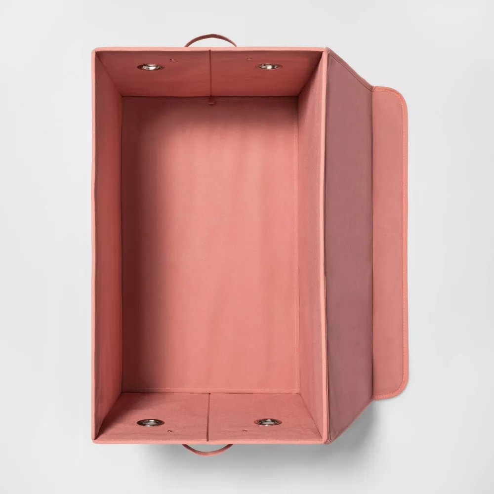 Pillowfort Large Rectangle Dot Kids' Storage Bin Rose Pink