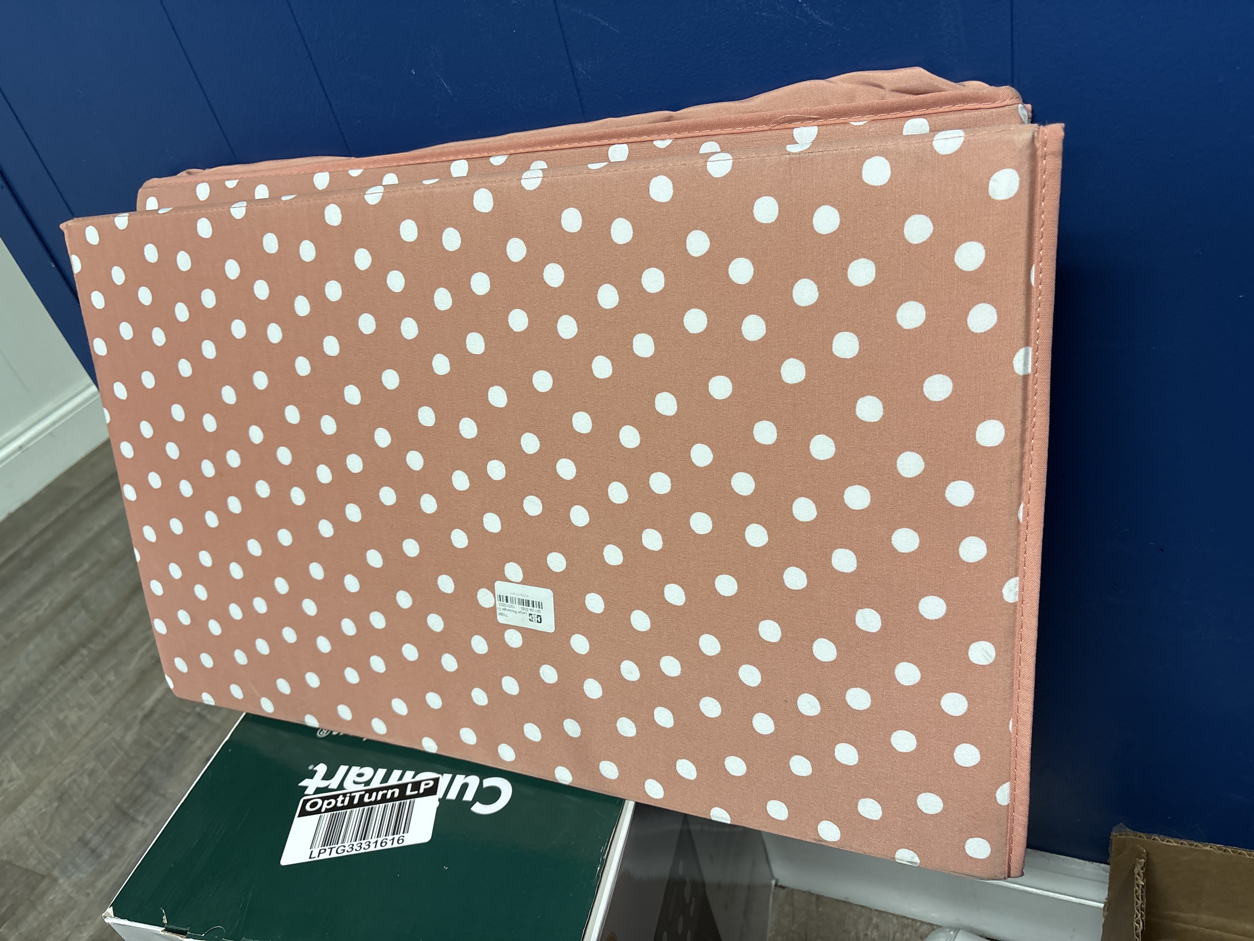 Pillowfort Large Rectangle Dot Kids' Storage Bin Rose Pink