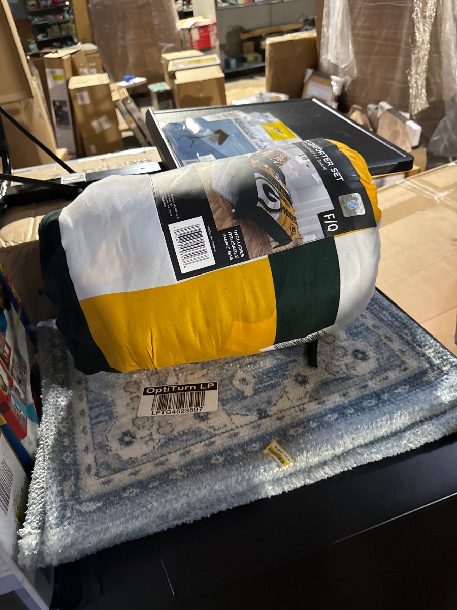 NFL Green Bay Packers Block Logo Queen Bed in a Bag - 3pc