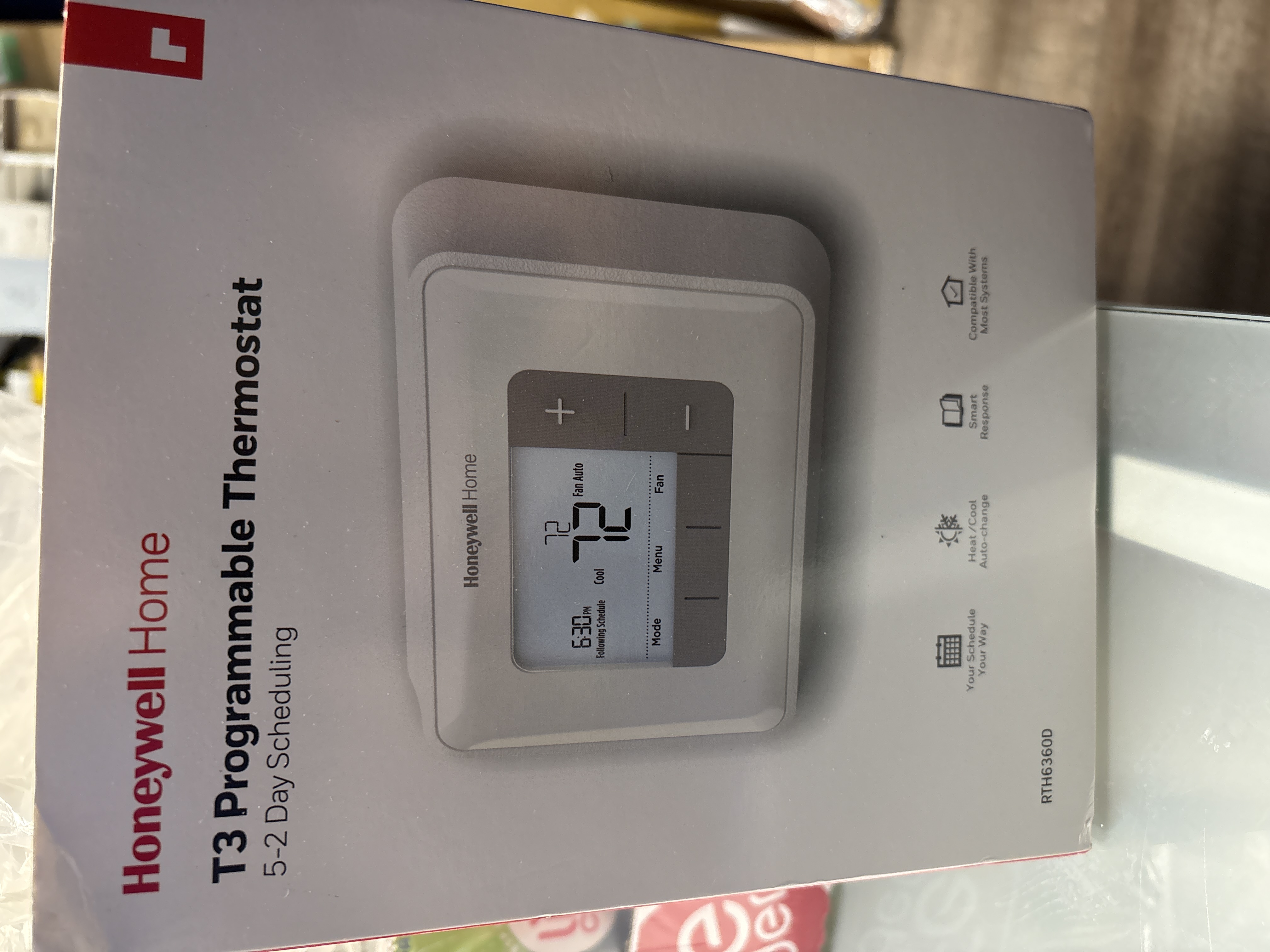 Honeywell Home 5-2 Day Programmable White Digital Thermostat