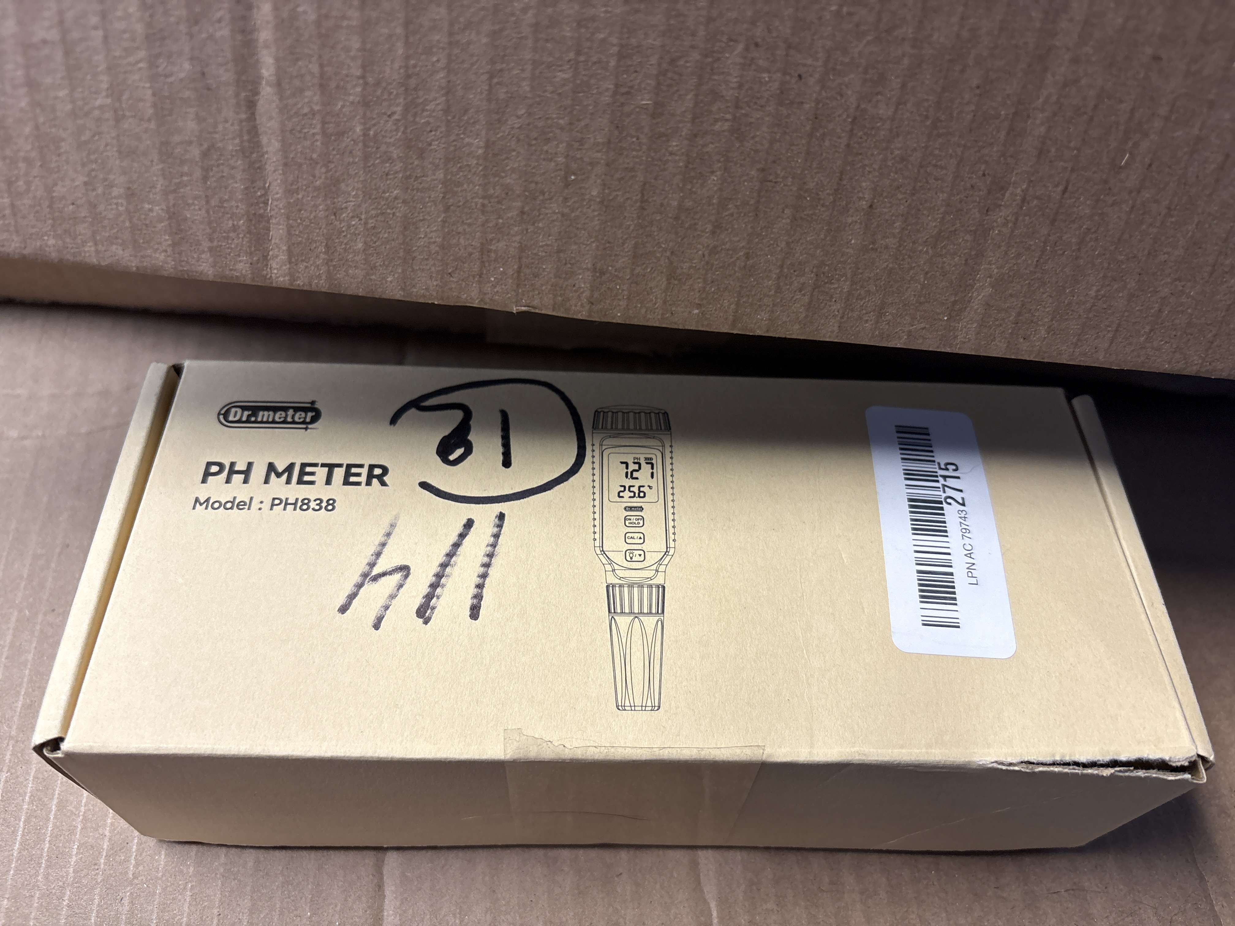 Dr.meter pH Meter, 0.01 High Accuracy Digital PH Tester with LCD Display, 0-14pH Measurement Range
