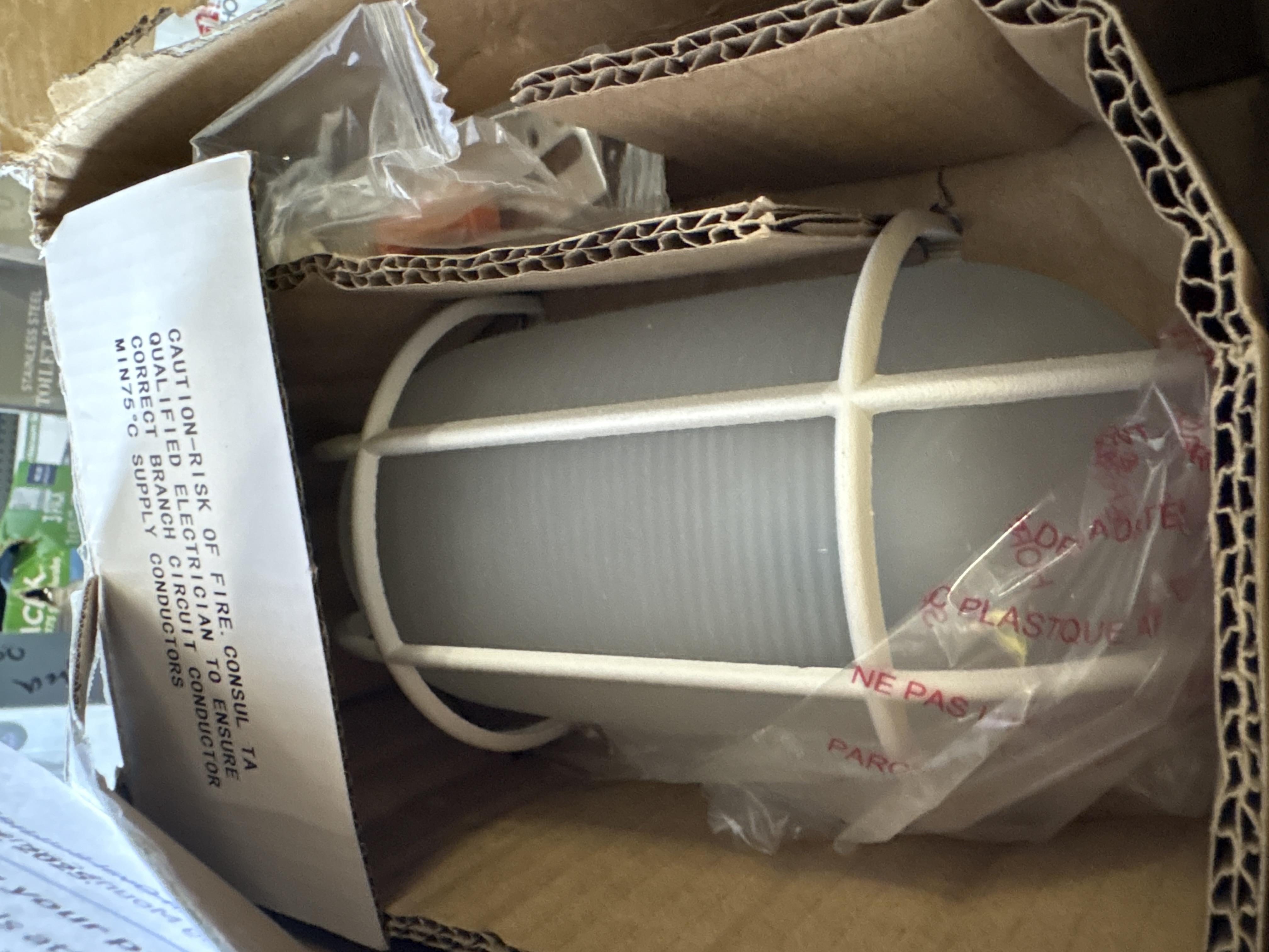 Designers Fountain One Light Bulkhead w/Guard