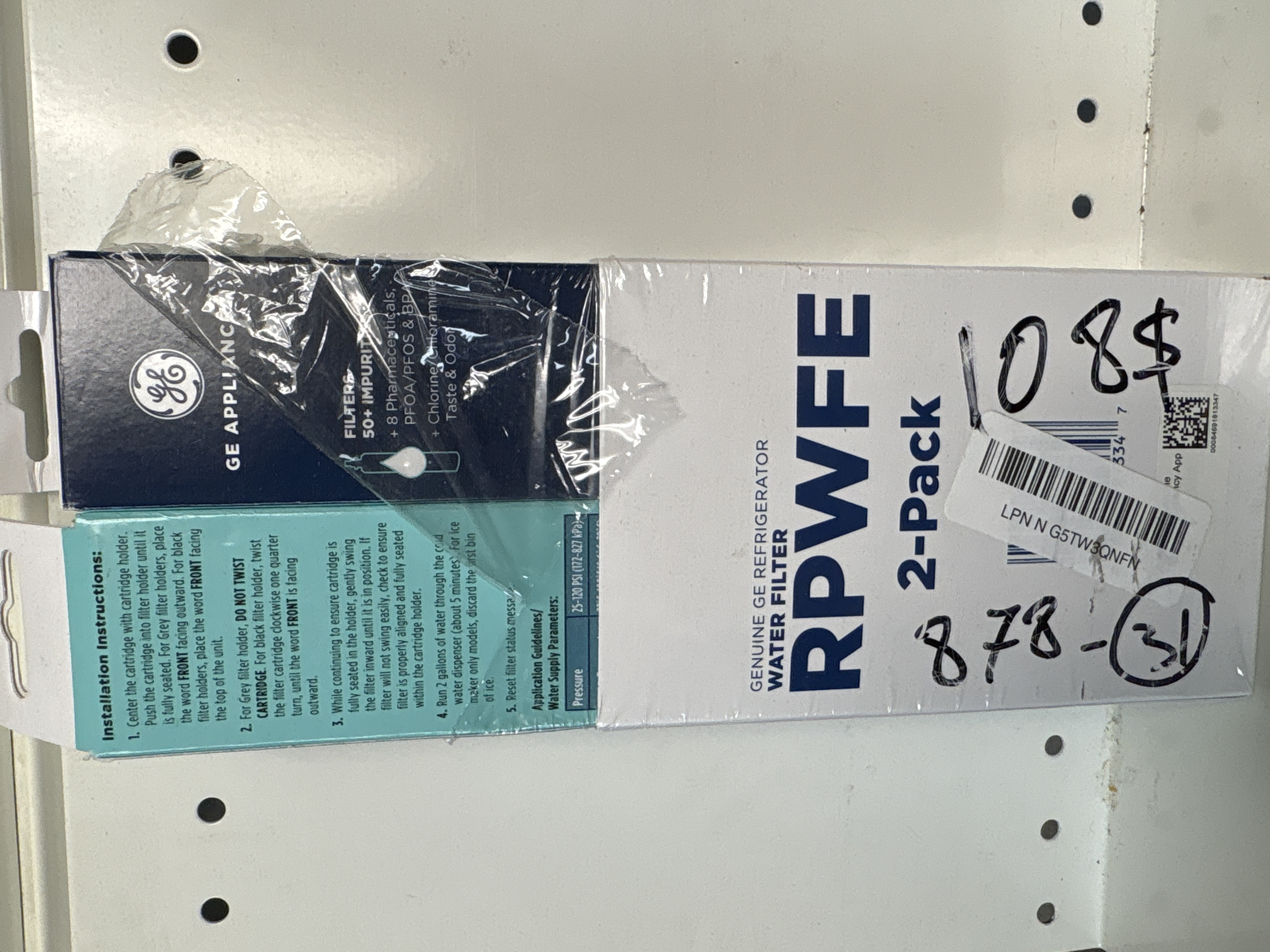 GE RPWFE Refrigerator Water Filter Replaces Model RPWF