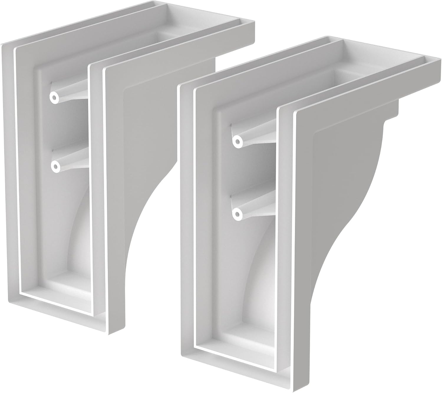Mayne 2 Pack Yorkshire Decorative Brackets - White