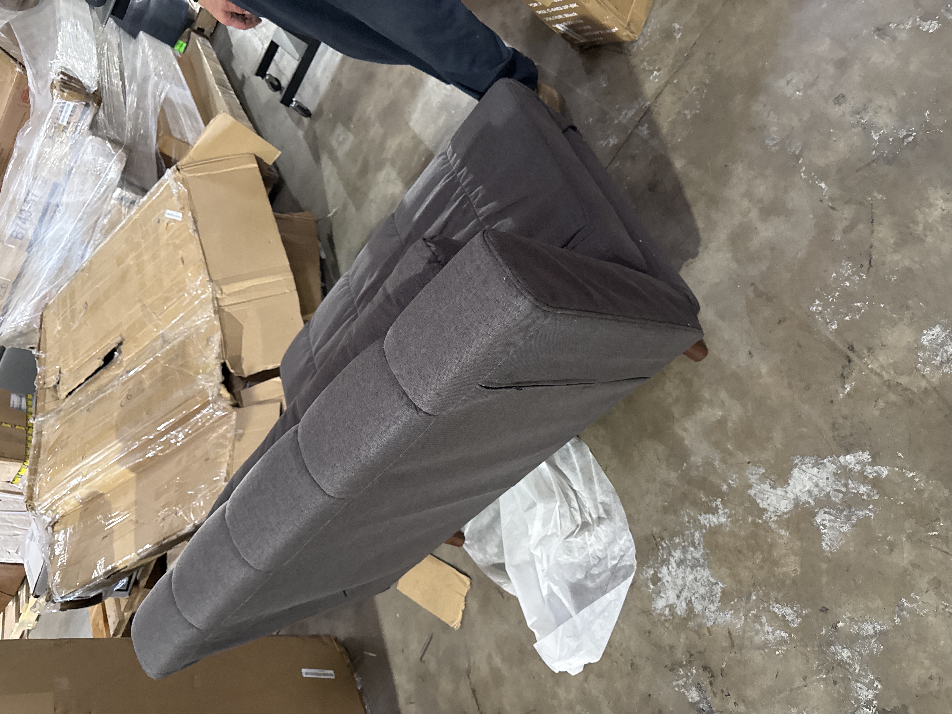Springfield Convertible Chair Charcoal Model DX-LAH-279N17-P100-BT-17