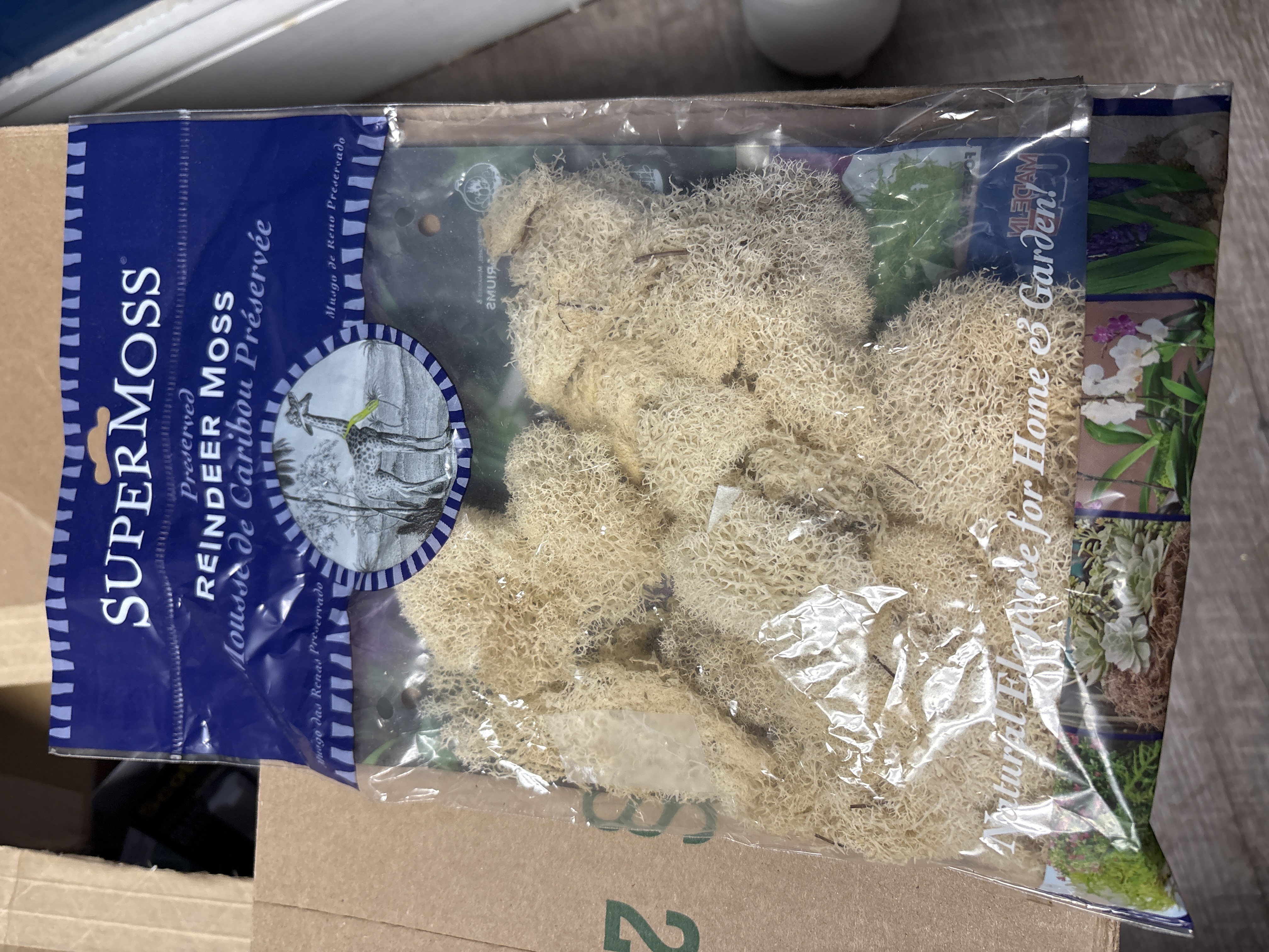 Super Moss 80.75cu Bag Preserved Reindeer Natural
