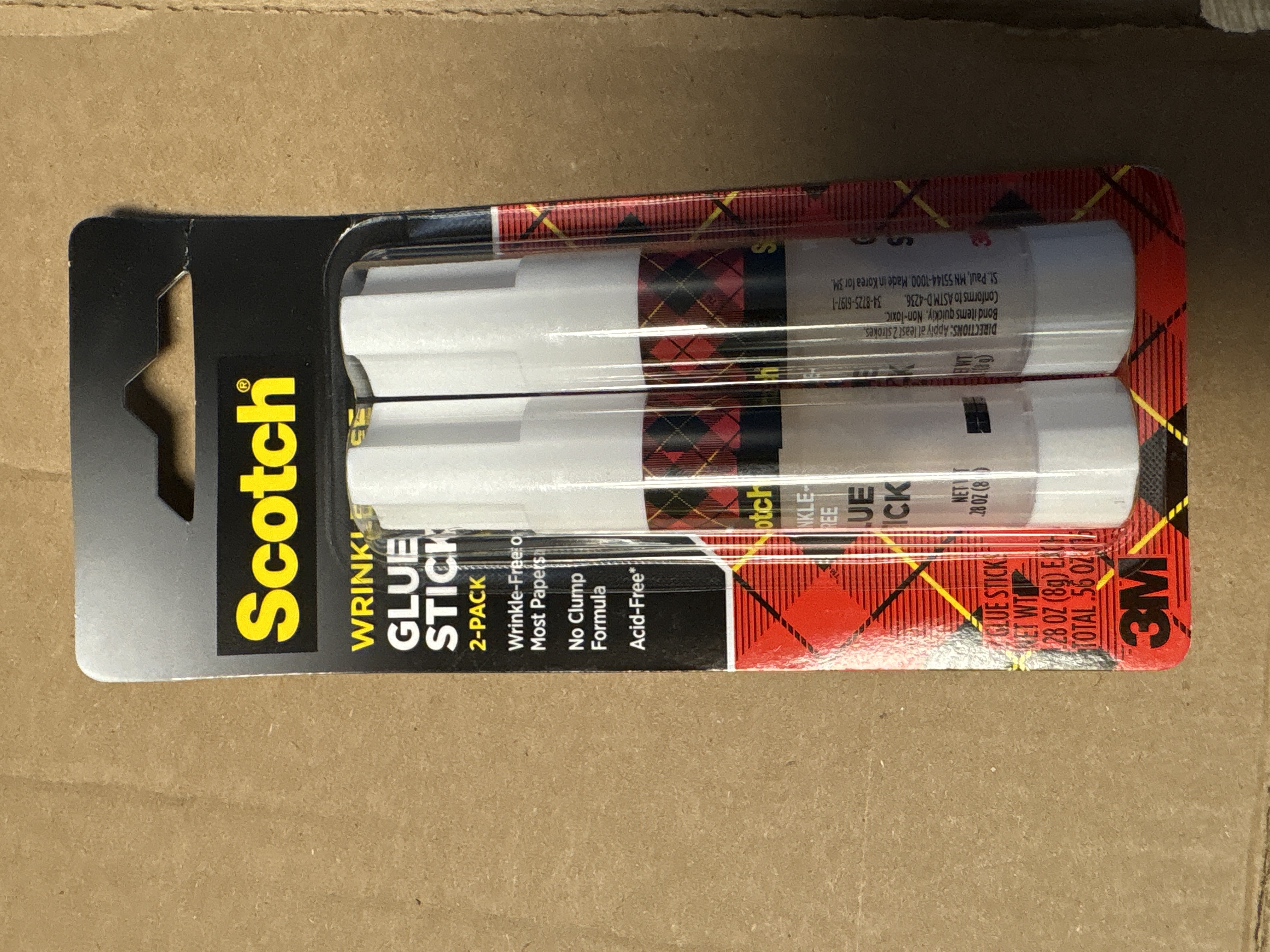 3M Scotch Glue Stick, 2pk