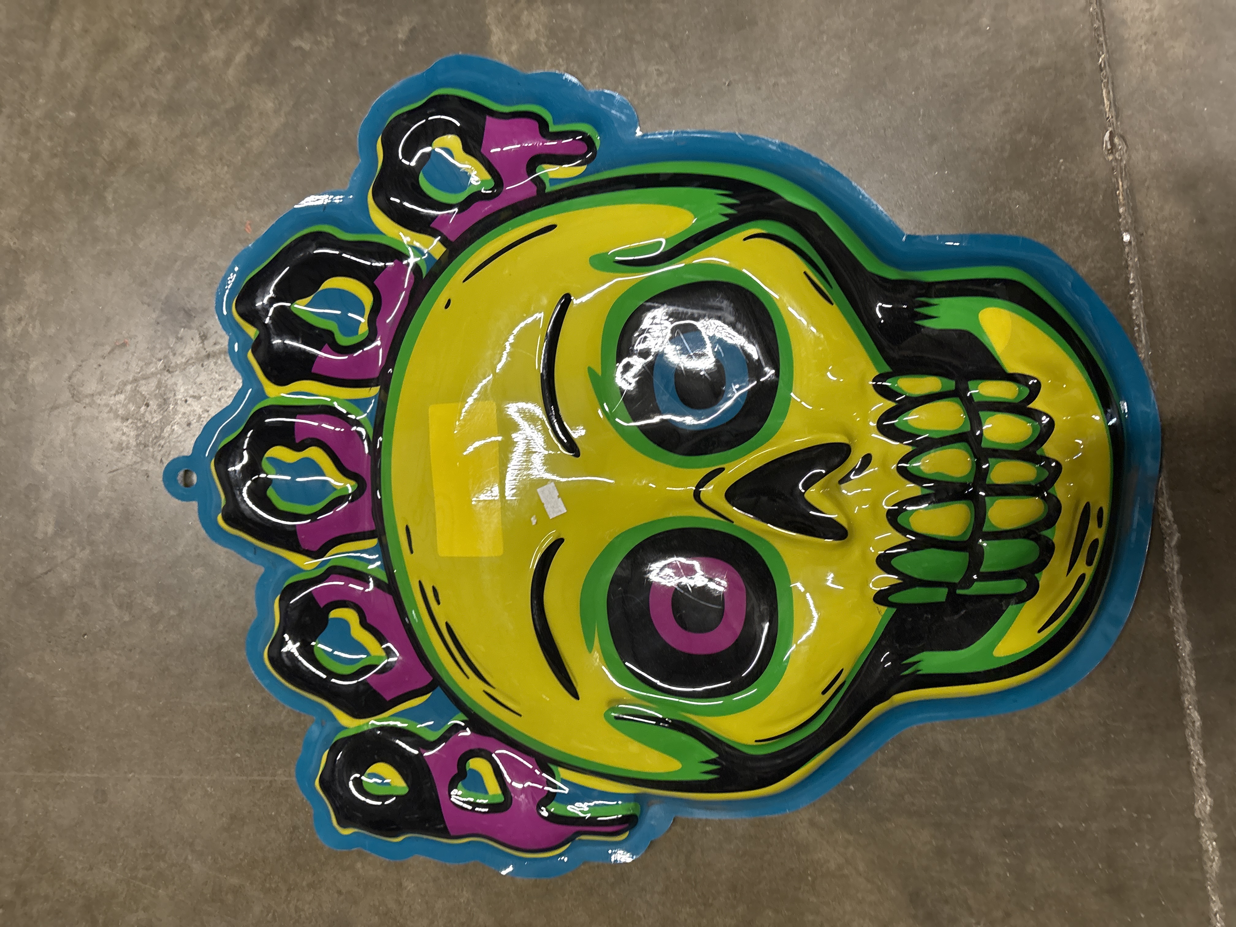27"x23" Halloween Boo Skull Vac Form Sign Unframed Wall Art - Hyde and EEK! Boutique