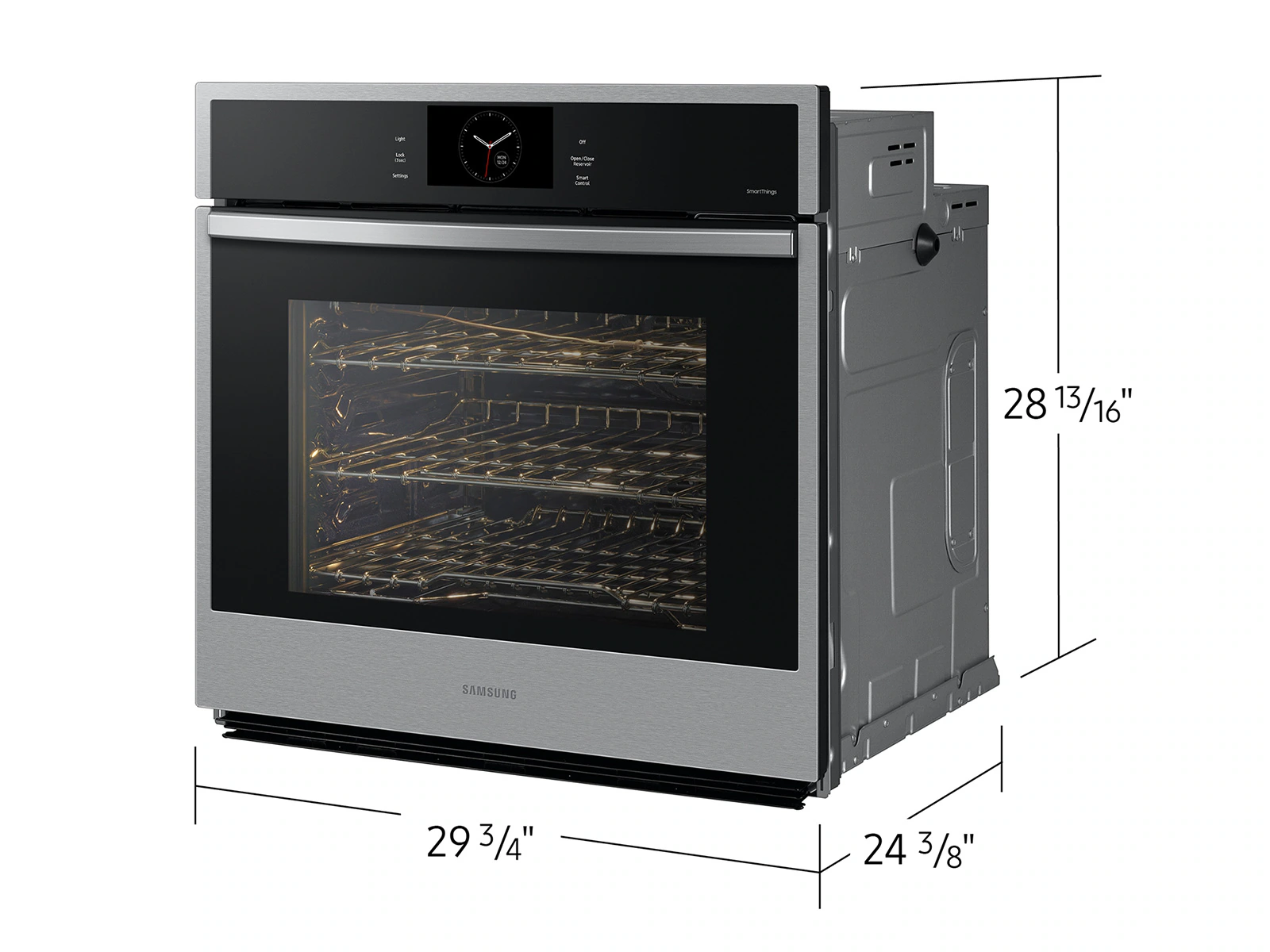 Samsung 30" 5.1 Cu. Ft. Smart Single Wall Oven, Stainless Steel – NV51CG600SS