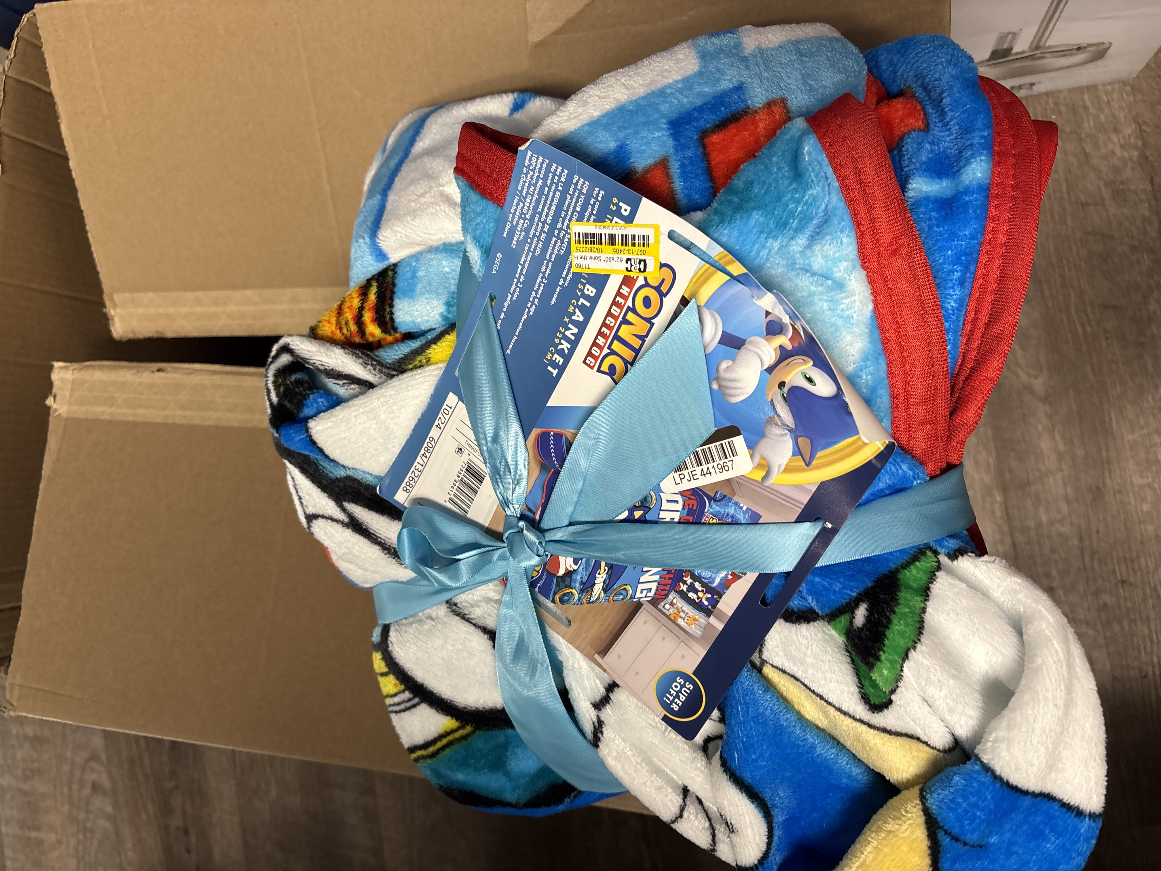 Sonic the Hedgehog 62"x90" Things For Rings Kids' Blanket