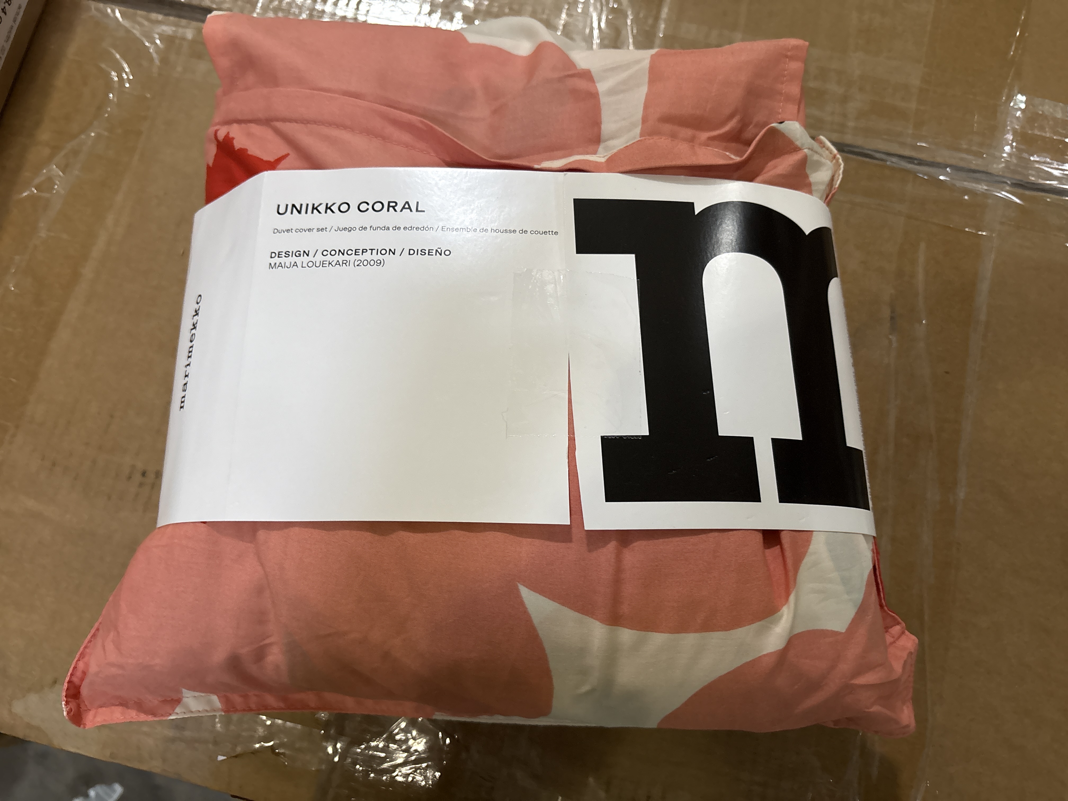 Marimekko Unikko Cotton Red Duvet Cover Set