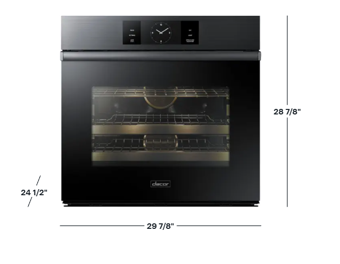 Dacor Contemporary 30" Steam-Assisted Single Wall Oven, Graphite Stainless Steel – DOB30M977SM