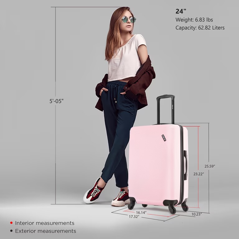 Dukap 24-Inch Hardside Spinner Luggage