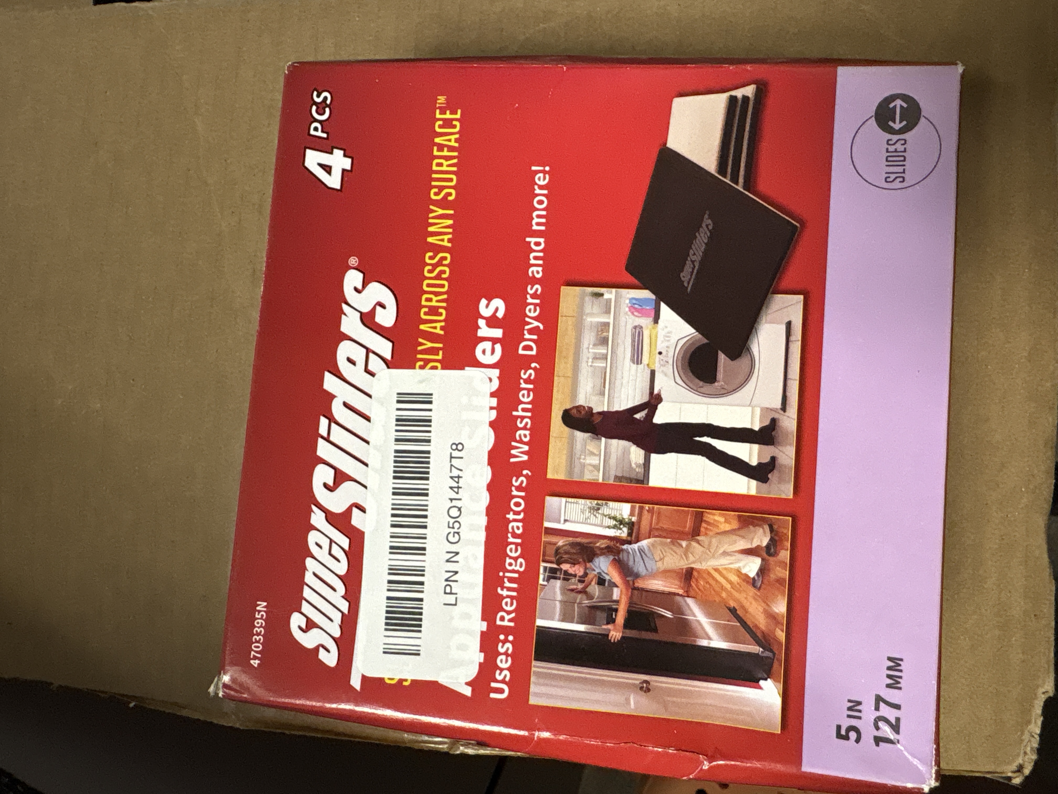 SuperSliders Black Assorted In. Adhesive Felt Heavy Duty Glide