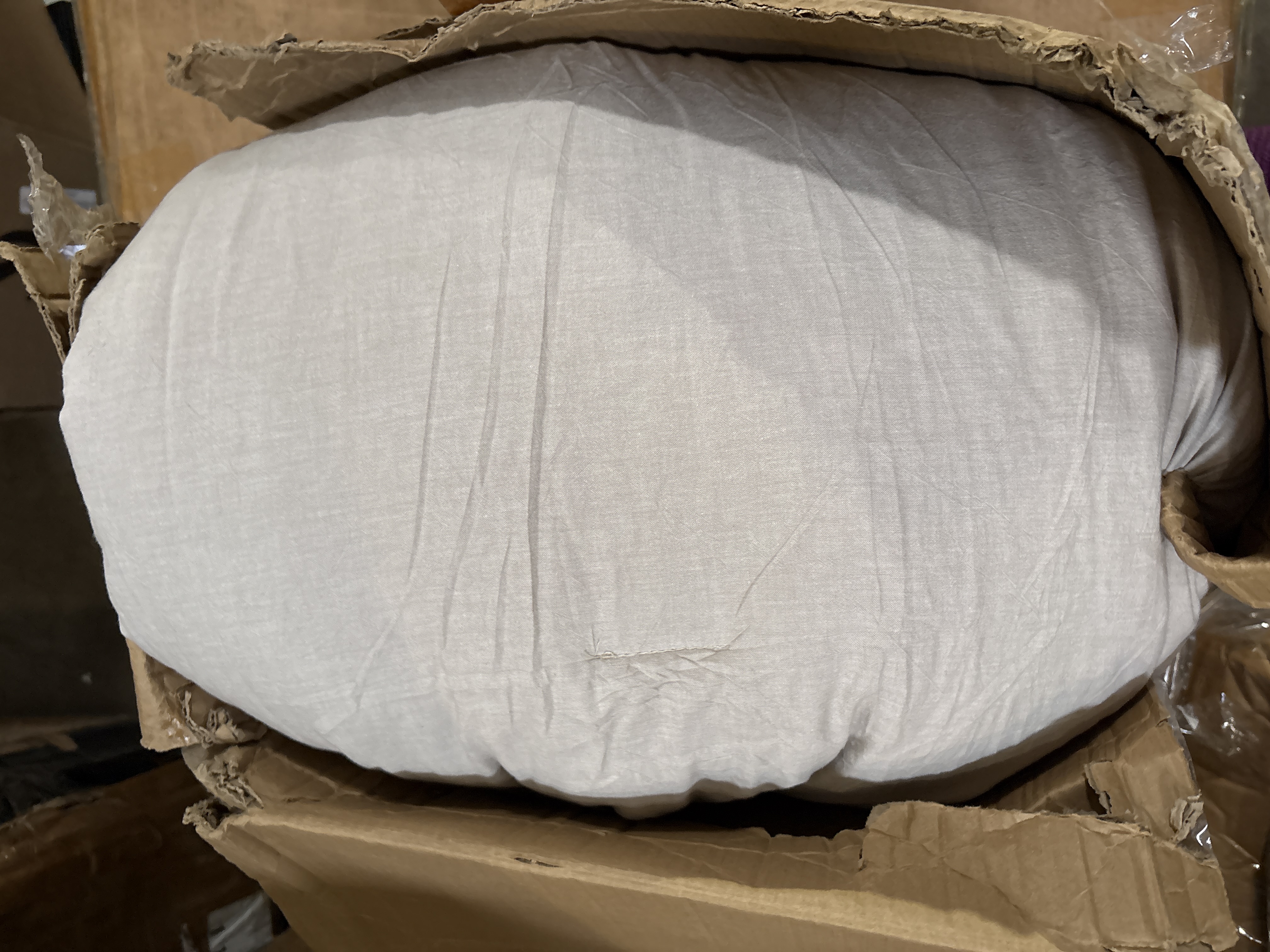 Bedsure Pre-washed Comforter Set with 100% Cotton Outer Covert,  143TC Queen, Silver Cloud