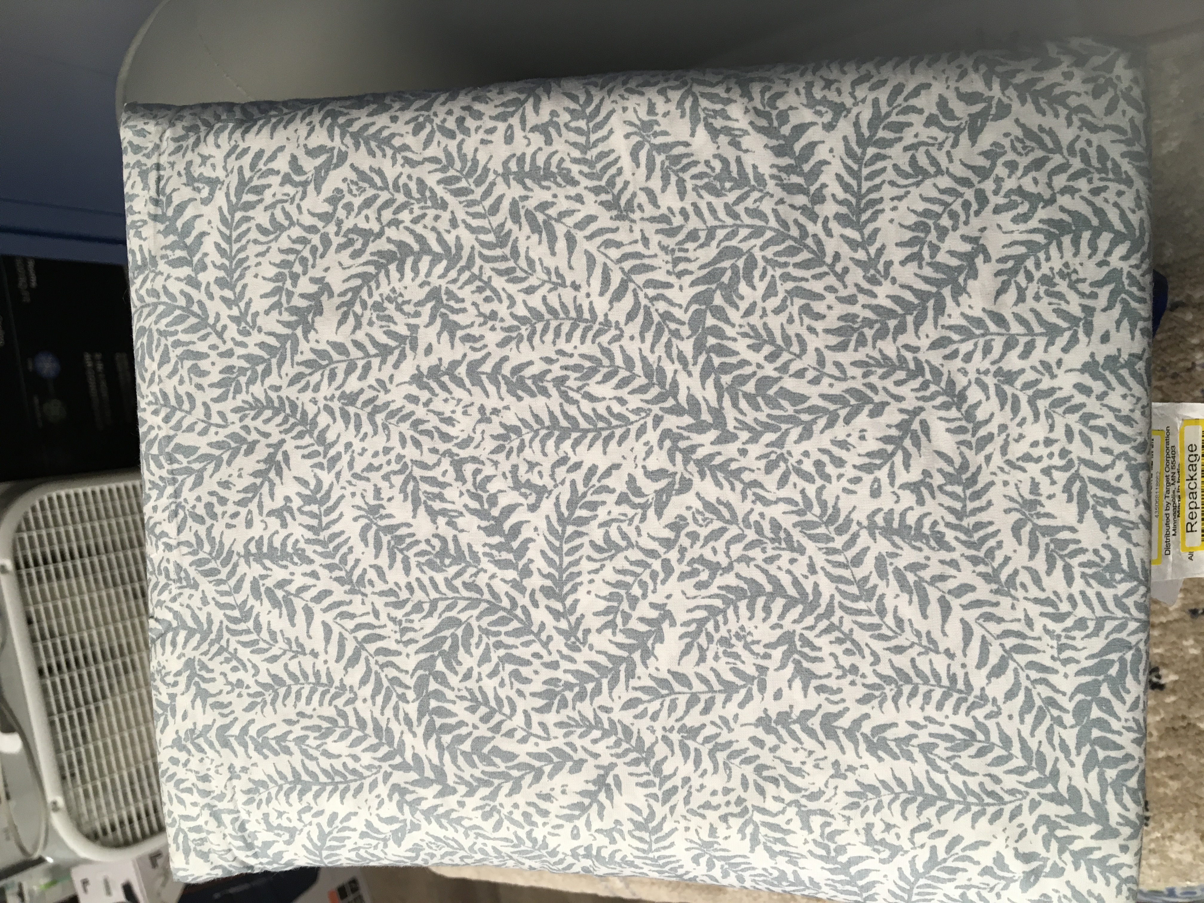 Threshold Twin/Twin XL 250 Thread Count Organic Percale Sheet Set Blue Floral - GOTS & OEKO-TEX Certified, Botanical Design