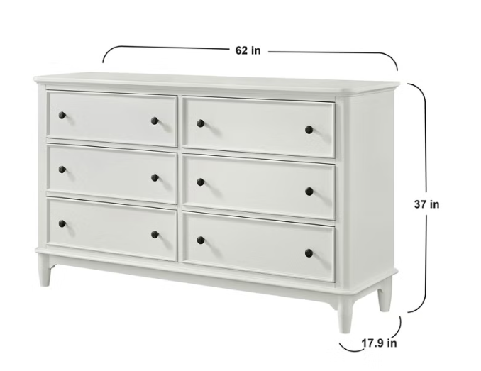 LILA WHITE DRESSER