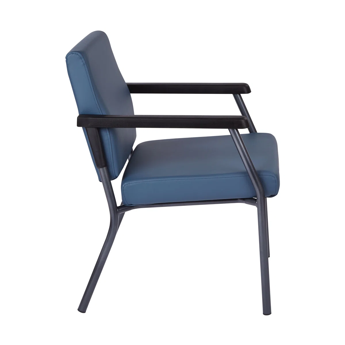 Pavi Vinyl Seat Waiting Room Chair with Metal Frame