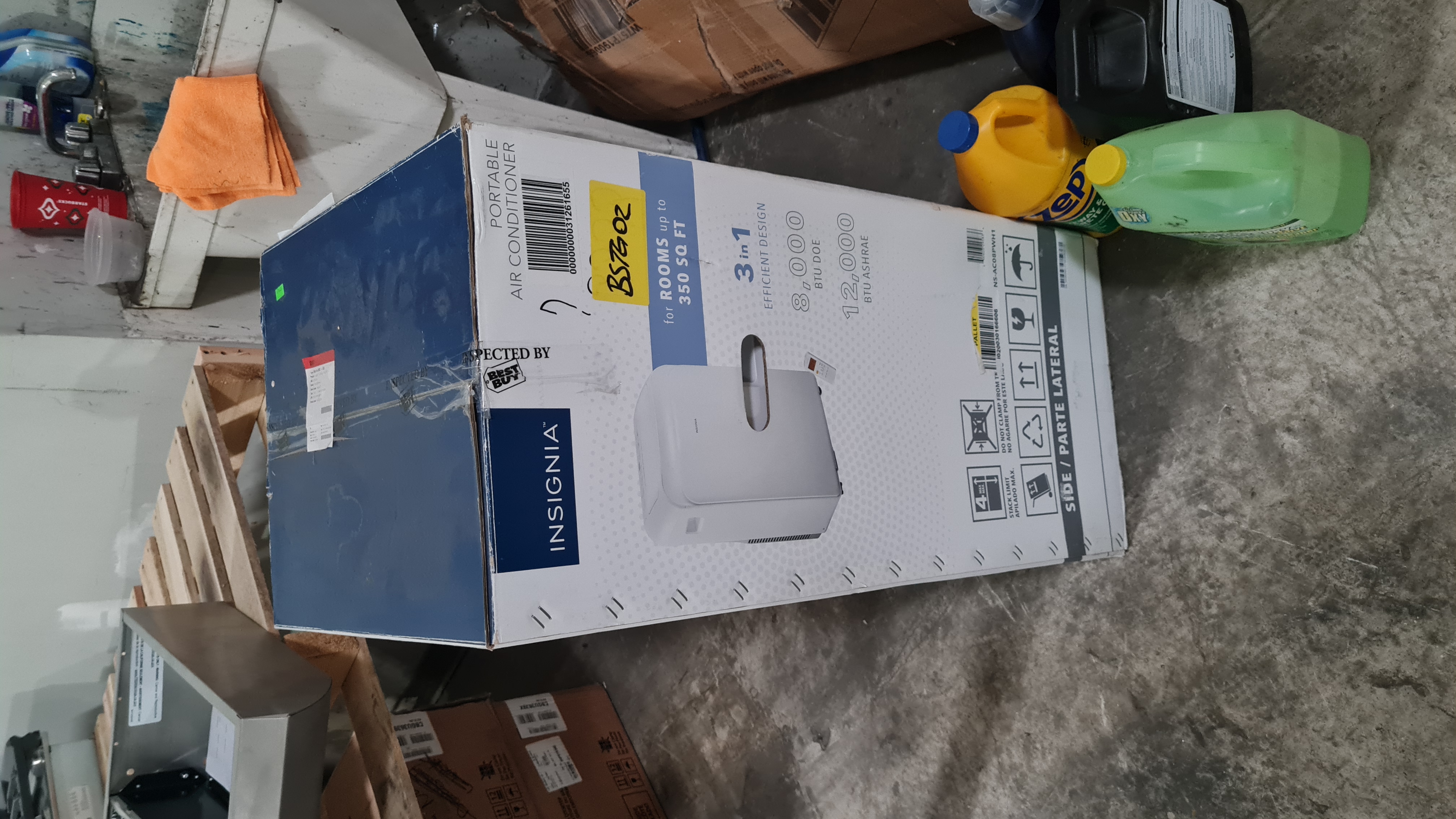Insignia 8,000 BTU Portable Air Conditioner, White – NS-AC08PWH1
