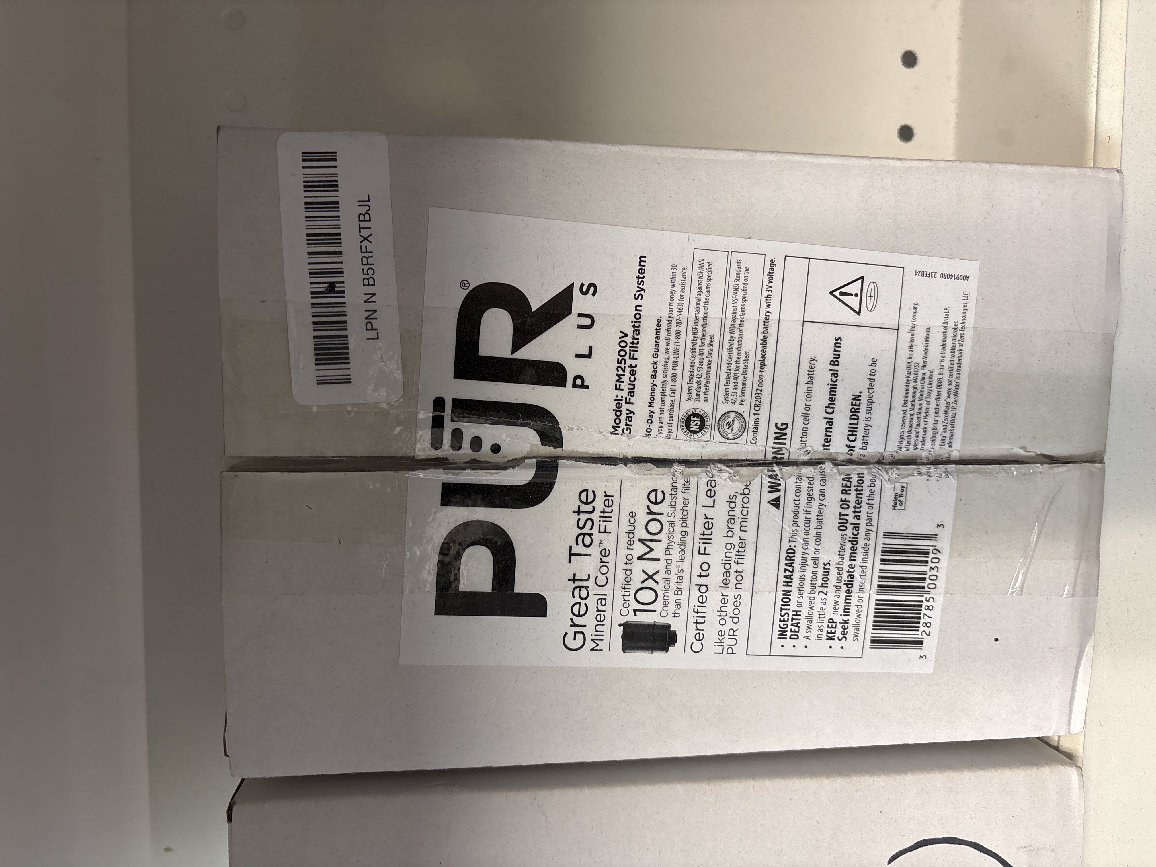 PUR FM2500V Classic Faucet Mount Filter, Small, Grey