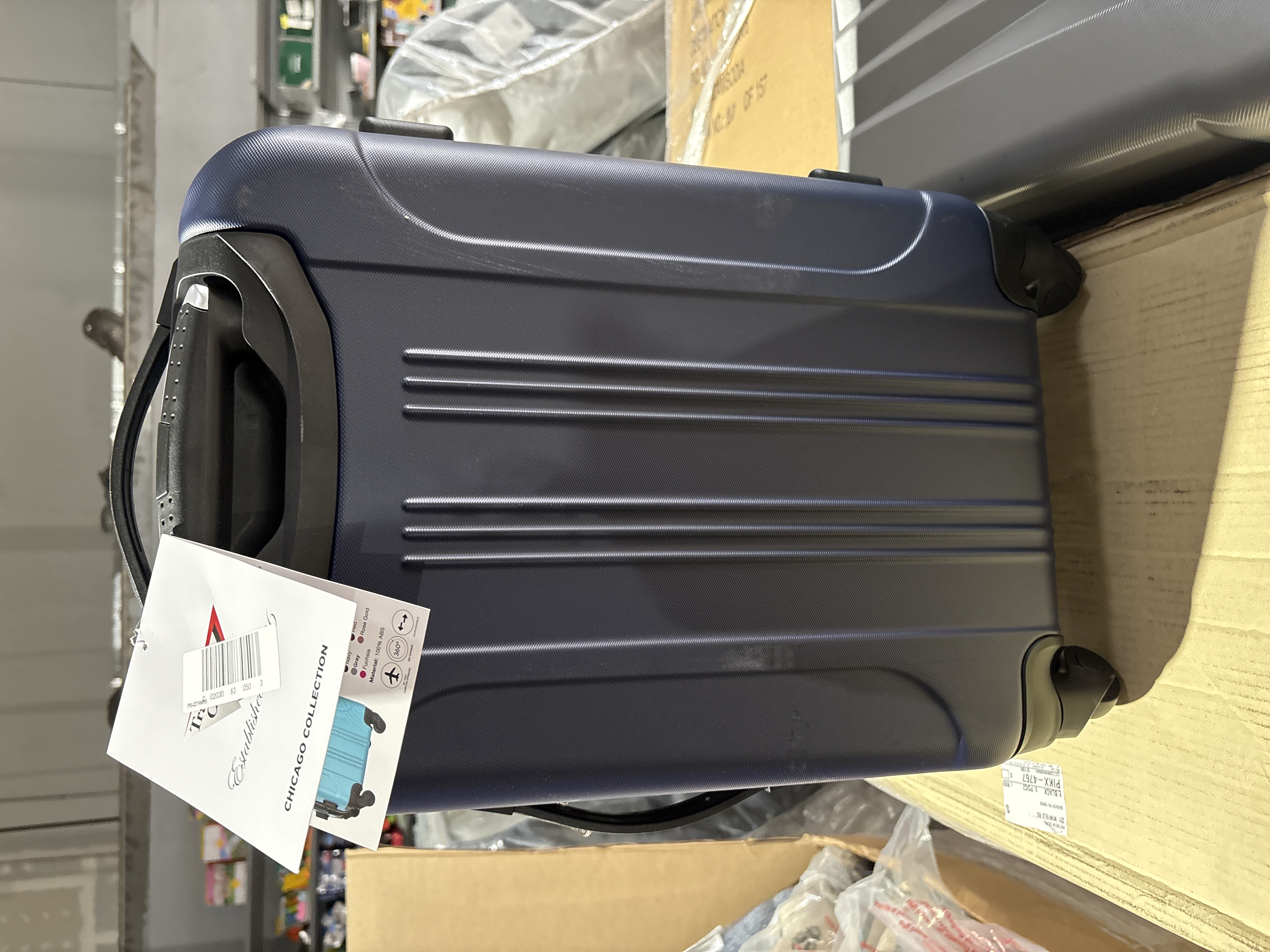 Travelers Club 20 in. Expandable Rolling Carry-On Luggage Tag/Brochure