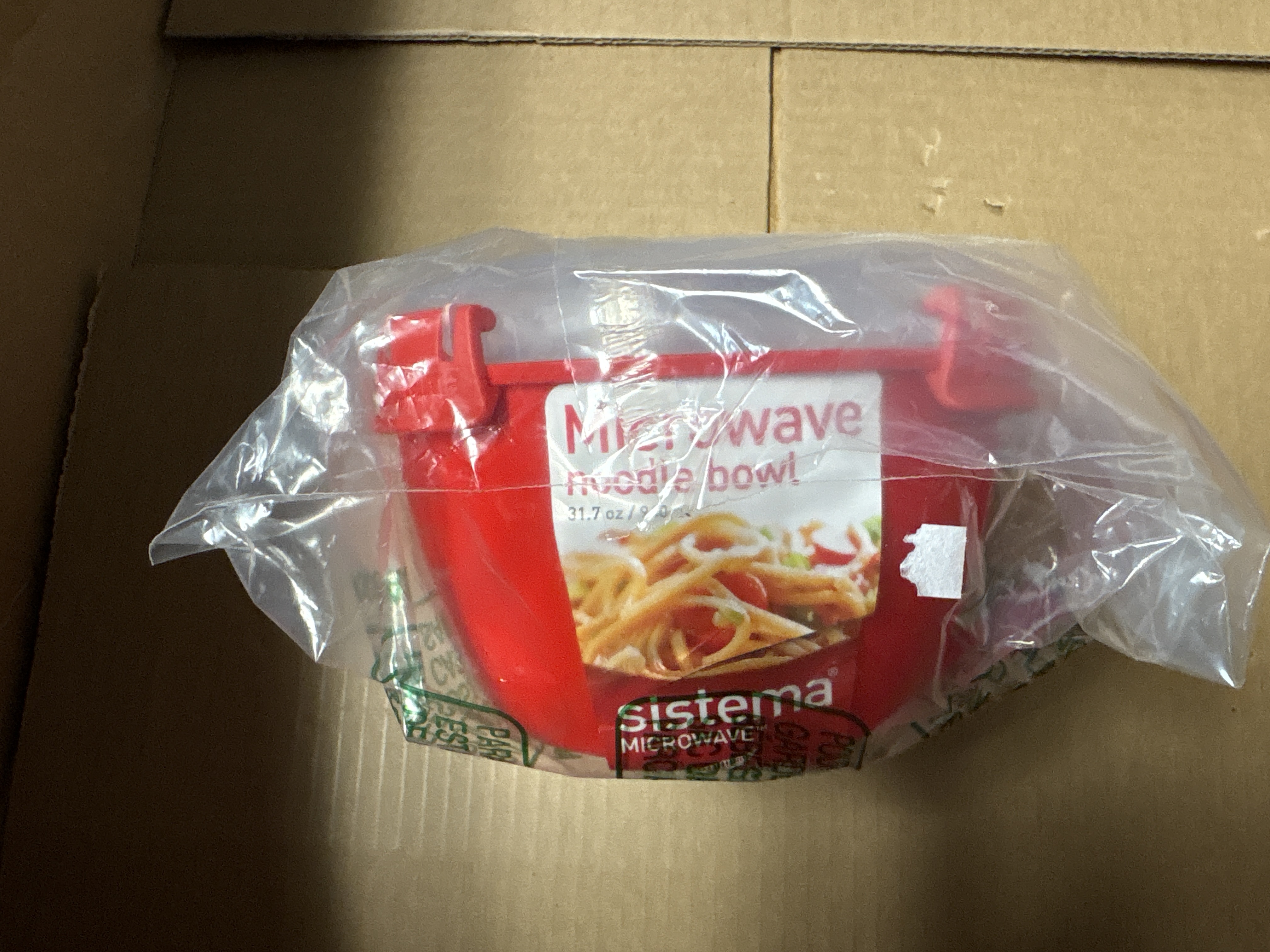Sistema 1109ZS Microwave Collection Noodle Bowl 1 Count (Pack of 1) Red