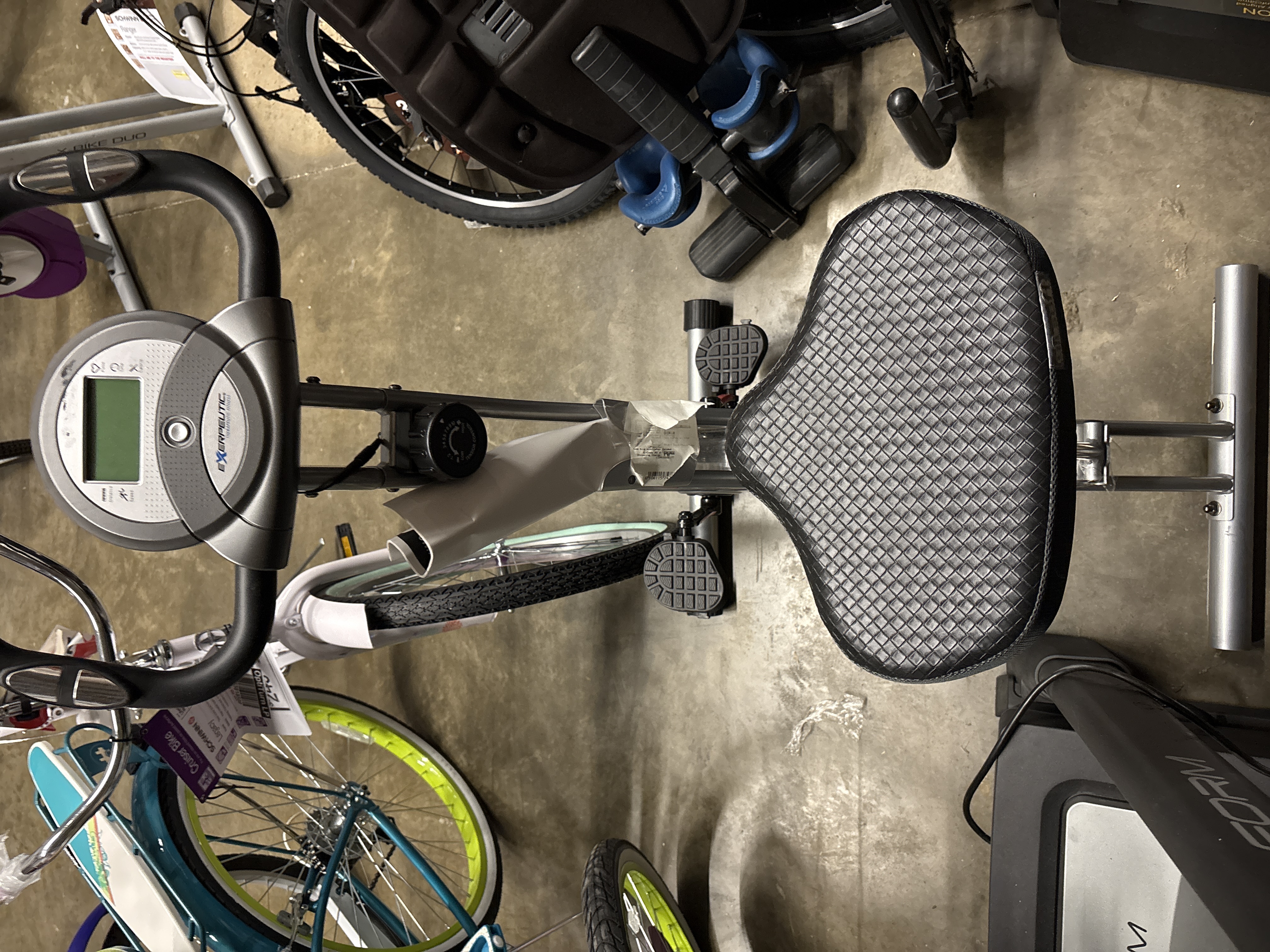 Exerpeutic Upright Folding Bike with Airsoft Seat