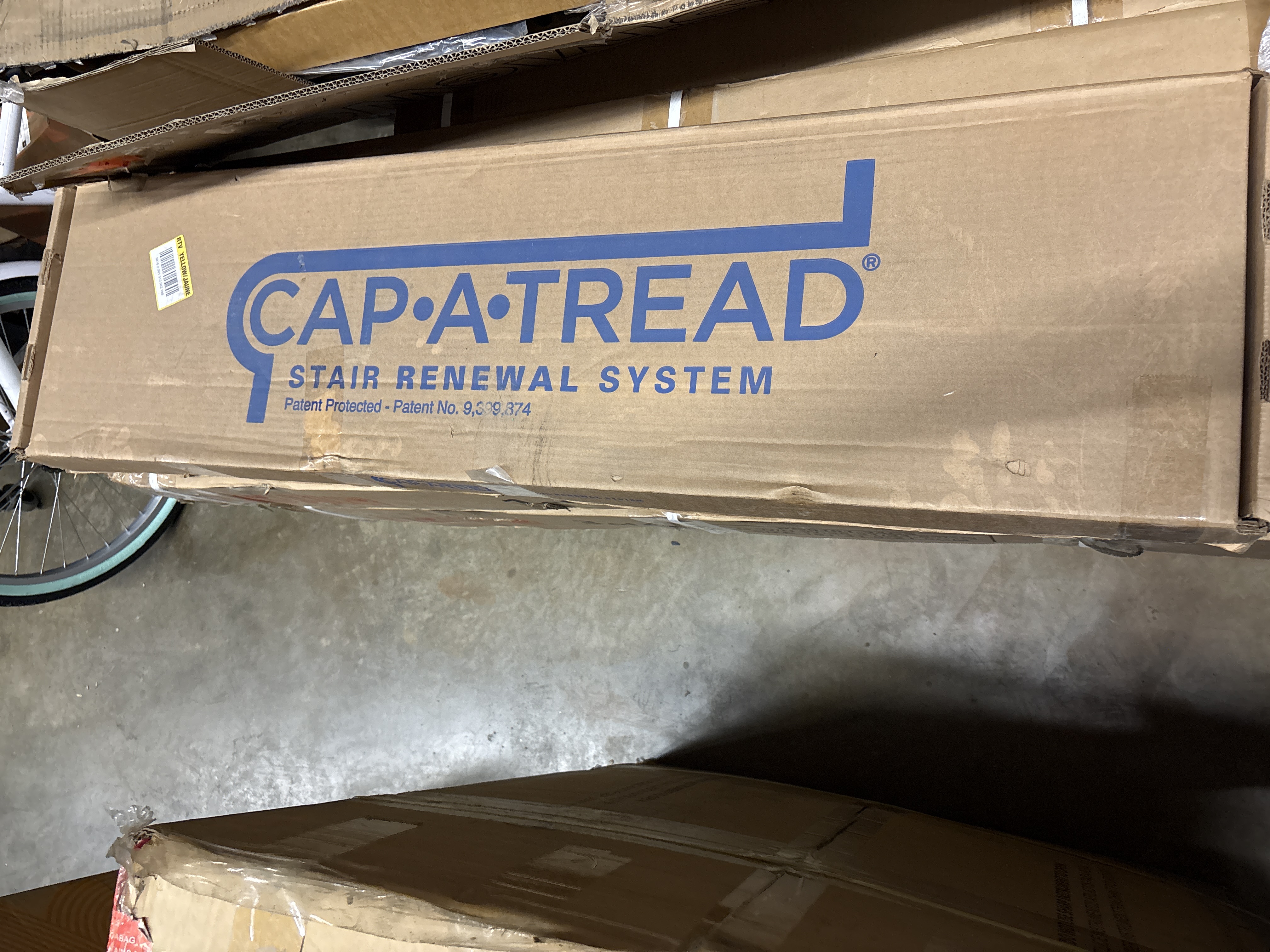 Cap A Tread Useppa Island Oak/Firview Lkout/Grovetown 47 In. L X 12.15 In. W X 2.28 In. T Vinyl Stair And Reversible Riser Kit